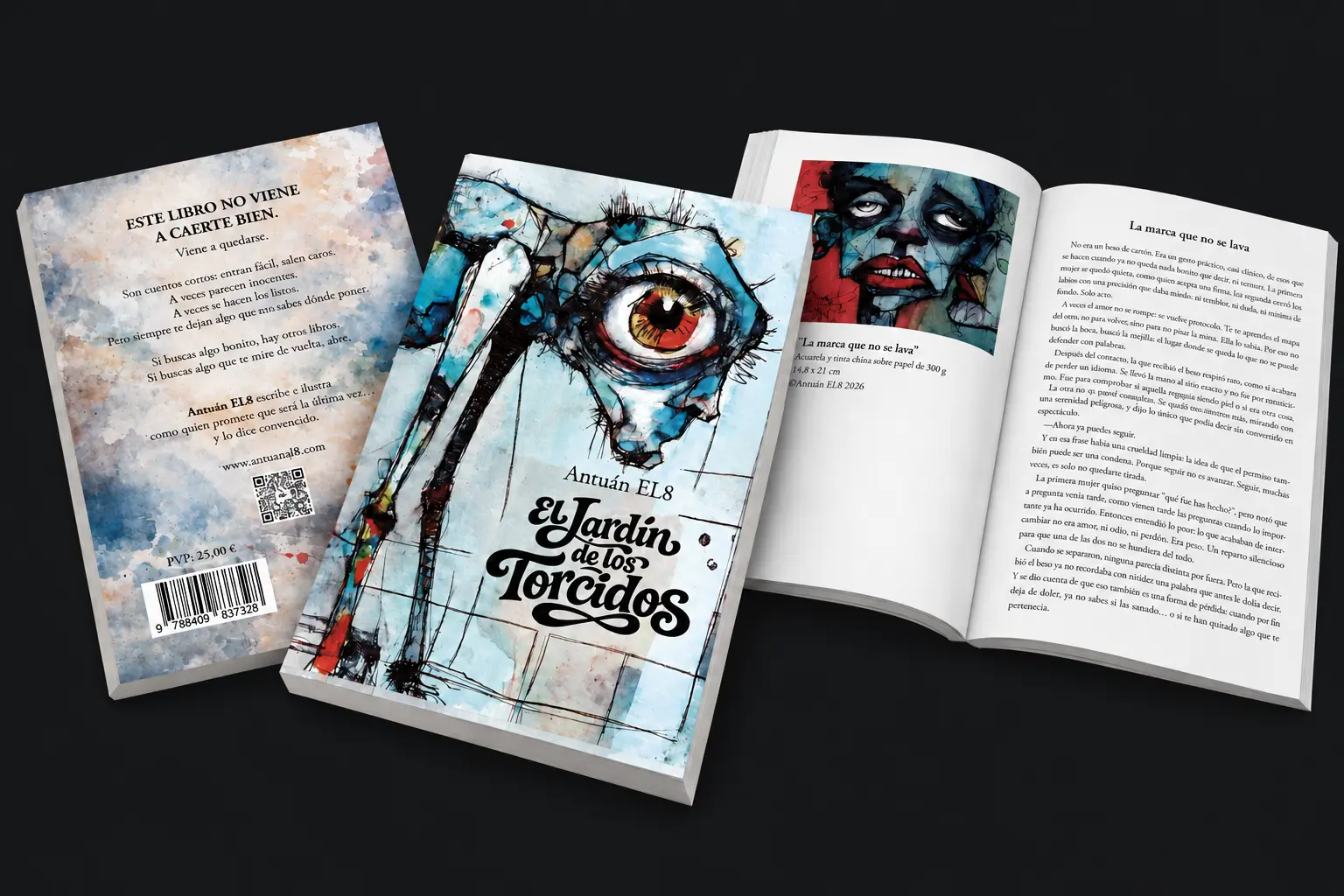 The Garden of the Twisted: cover, back cover and interior