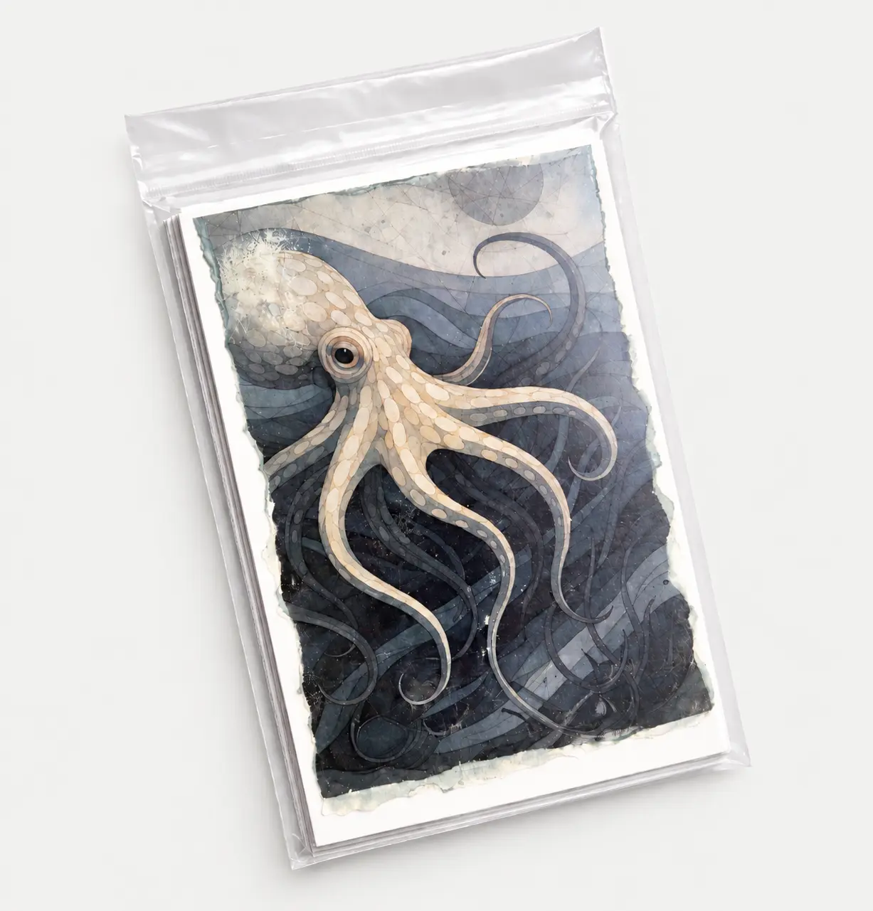 Pack of four art postcards by Antuán EL8