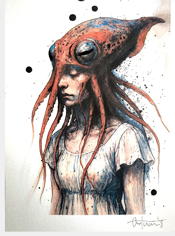 Squid Woman, Kafkaesque and Metamorphs